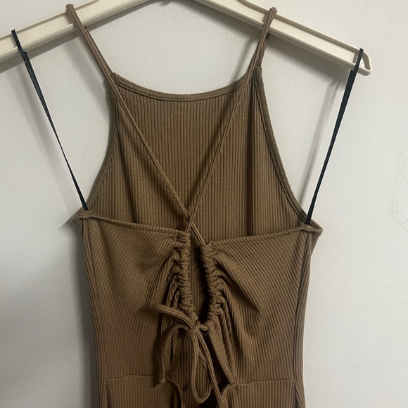 H&M Nude Mini Ribbed Dress - Picture 4 of 6